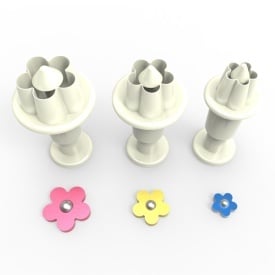 Set decupatoare Flori micute, 3 buc. - Lumea