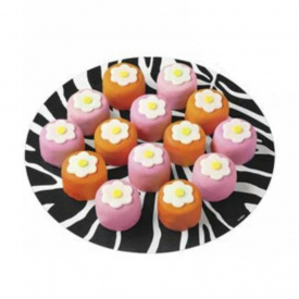 Set hartii dantelate "Zebra", 20 cm, 6 buc. -Wilton - Img 1