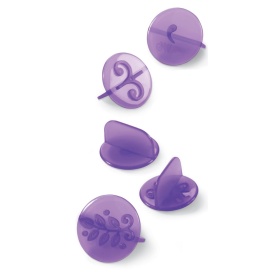 Set Imprimanta pentru briose cu diferite modele Florale, 14 buc. - Wilton - Img 3