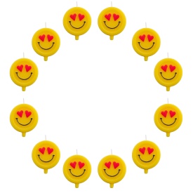 Set Lumanari rotunde "Smile Heart", 12 buc. - Lumea