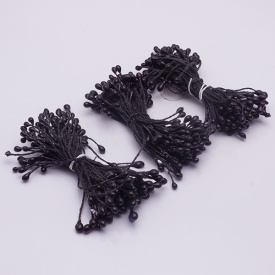 Stamine culoare negru 4mm, 240 buc. - Lumea