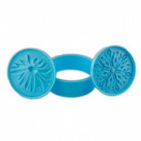 Stampile biscuiti, fursecuri model floare si fulg de nea, 2 buc. - Lumea