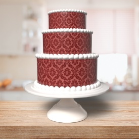 Vafa торта A4 модел Damask Red - Светът - Img 2