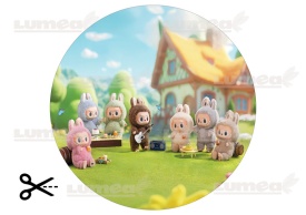 Vafa tort Figurine Labubu la Camping - Lumea - Img 3