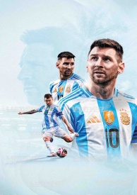 Vafa tort Messi in culori Argentiniene - Lumea