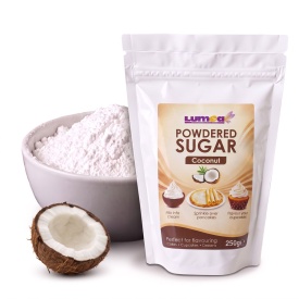 Zahar pudra cu aroma de Cocos, 250g - Lumea