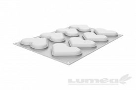 Силиконова форма за торта "LEVEL HEARTS 35" - SilikoMart - Img 6