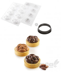 Силиконова форма модел "Kit Tarte Ring Cocoa" - SilikoMart