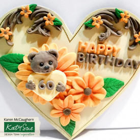 Силиконов калъп Мечо Пух със сърце - Katy Sue - Img 5