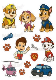 Снимка на ядлива торта от Sugar Cake Символи и аксесоари Paw Patrol - Светът