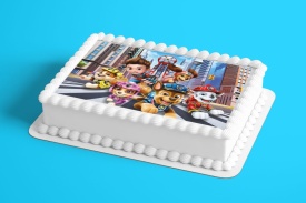 Снимка на ядлива торта от Sugar Cake Paw Patrol Paw Patrol team together - The World - Img 2