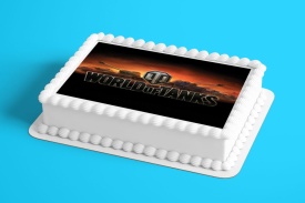 Снимка на ядлива торта от World of Tanks класическа захарна торта - Светът - Img 2