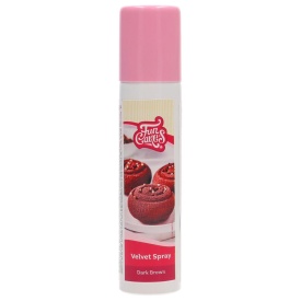 Спрей хранителен оцветител Dark Brown velvet, 100 мл – FunCakes