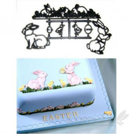 Формички за изрязване на зайчета, 7 броя - Patchwork