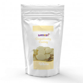 Cuvertura Alba LUX cu aroma de Ciocolata Alba si Vanilie, 500g - Lumea