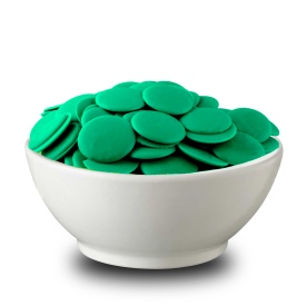 Cuvertura Verde Inchis cu aroma de Ciocolata Alba, 500g - Lumea - Img 2