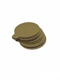 Discuri tort aurii, 8 cm, 10 buc. - Lumea