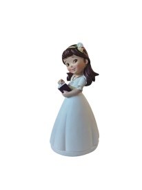 Figurina Fetita Crestina de Comuniune cu Biblia - deKora