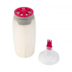 Flacon dozator transparent cu varf pentru marmorare - Wilton - Img 2