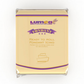 Fondant culoare Crem (ivory), 500g - Lumea