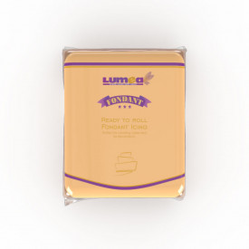 Fondant culoare Piersica, 250g - Lumea