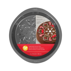 Forma de copt rotund cu model Craciun - Wilton - Img 1