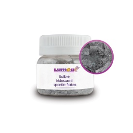 Fulgi Iridescent Argintiu, 15g - Lumea
