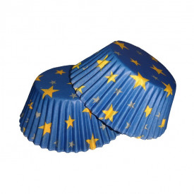Hartii briose Albastru cu stelute, 60 buc. - Wilton - Img 2