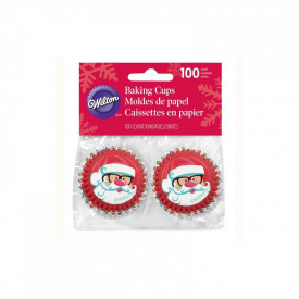 Hartii briose mini, Mos Craciun cu nas rosu 100 buc. - Wilton - Img 1