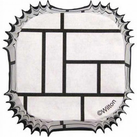 Hartii briose model Alb cu linii negre 24 buc. - Wilton - Img 2