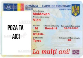 Imagine comestibila din Zahar Buletin NOU Personalizata - Lumea