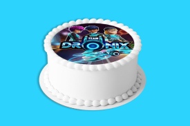 Imagine comestibila tort din Zahar Dronix model 1 - Lumea - Img 4