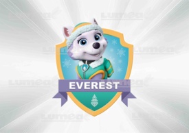Imagine comestibila tort din Zahar Paw Patrol Everest - Lumea
