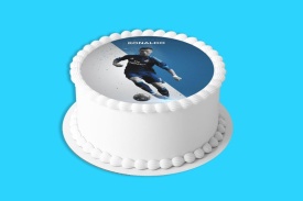Imagine comestibila tort din Zahar, Ronaldo model 1 - Lumea - Img 4