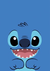 Imagine comestibila tort din Zahar Stitch model Albastru - Lumea