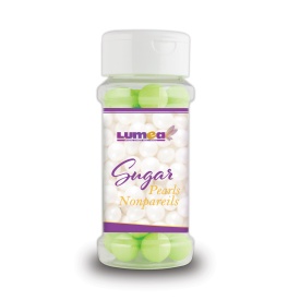 Perle din zahar Verde Lime 13mm, 80g - Lumea