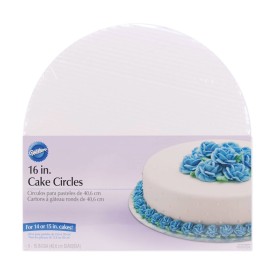 Plansete tort rotund alb, 40.6 cm, 6 buc. - Wilton - Img 1