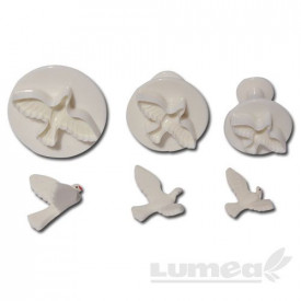Set decupatoare porumbei, 3 bucati - Lumea