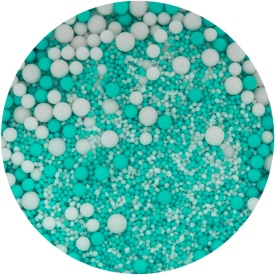 Turquoise & White Sprinkle Mix, 80g - Lumea - Img 3