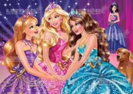 Vafa Barbie торта и приятели да танцуват - Светът