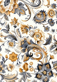 Vafa tort A4 model Floral 4 - Lumea