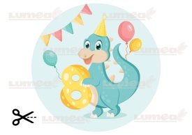 Vafa tort aniversara cu Dinozaur "1-9" - Lumea - Img 9