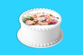 Vafa tort Buchet de Flori Mare si plin - Lumea - Img 4