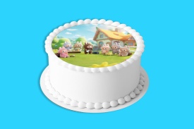 Vafa tort Figurine Labubu la Camping - Lumea - Img 4