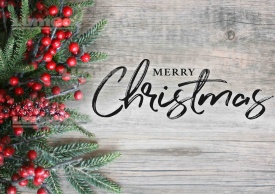 Vafa tort "Merry Christmas & Happy New Year" cu Scris Negru - Lumea