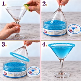 Zahar decor pentru Cocktailuri cu aroma de Bubble Gum, 250g - Lumea - Img 2