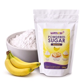 Zahar pudra cu aroma de Banana, 250g - Lumea