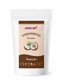 Zahar pudra cu aroma de Nuca Cocos, 500g - Lumea
