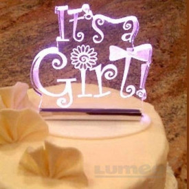 Акрилна декорация за торта, Това е момиче - Led Cake Topper