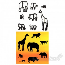 Комплект резачки за животни Safari, 8 части - Patchwork